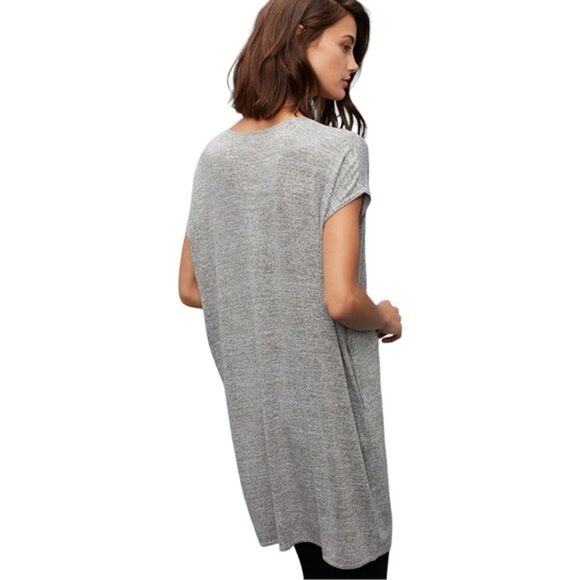 Aritzia Wilfred Free Lorelei T Shirt Dress Jersey Knit Short Sleeve Gray Size S - Picture 3 of 13